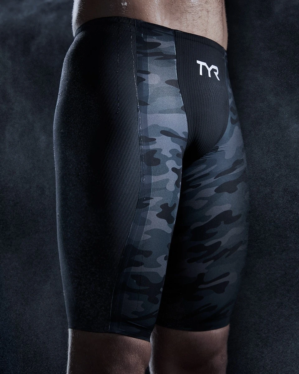 TYR Men's Shockwave High-Waist Jammer Swimsuit - Camo 3 TYR Men's Shockwave High-Waist Jammer Swimsuit - Camo