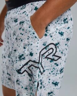 TYR Hydrosphere™ Men's Lined 7" Unbroken Big Logo Shorts - Fleck -TYR Sales Store B44020 186 alt06