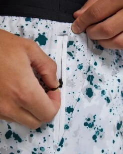 TYR Hydrosphere™ Men's Lined 7" Unbroken Big Logo Shorts - Fleck -TYR Sales Store B44020 186 alt08