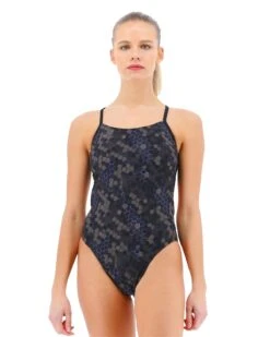 TYR Sales Store 34 TYR Durafast EliteĀ® Women's Cutoutfit Swimsuit - Carbon Hex