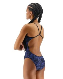 TYR Durafast Elite® Women's Cutoutfit Swimsuit - Midnight Camo -TYR Sales Store CMCM7A 401 alt03