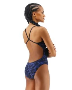 TYR Durafast Elite® Women's Cutoutfit Swimsuit - Midnight Camo -TYR Sales Store CMCM7A 401 alt05