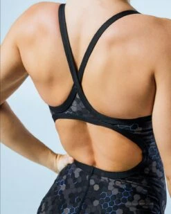 TYR Durafast Elite® Women's Diamond Controlfit Swimsuit - Carbon Hex -TYR Sales Store DFCHX7A 001 alt08