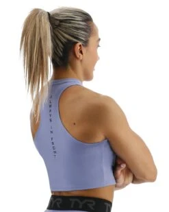 TYR Base Kinetic™ Women's Cropped High Neck Tank - Solid -TYR Sales Store FGCHTS3A 986 alt05
