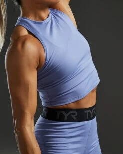 TYR Base Kinetic™ Women's Cropped High Neck Tank - Solid -TYR Sales Store FGCHTS3A 986 alt07