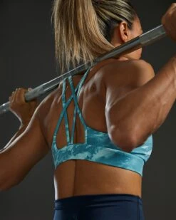 TYR Base Kinetic™ Women's Dual Strap Sports Bra - Aqueous -TYR Sales Store FGDSAQ3A 988 alt08