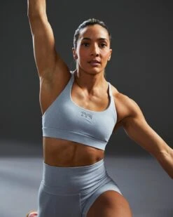 TYR Base Kinetic™ Women's Dual Strap Sports Bra - Heather -TYR Sales Store FGDSSH3A 254 alt07