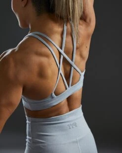 TYR Base Kinetic™ Women's Dual Strap Sports Bra - Heather -TYR Sales Store FGDSSH3A 254 alt09