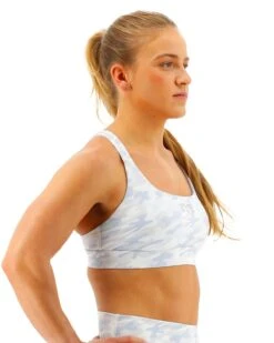 TYR Base Kinetic™ Women's High Neck Sports Bra - Whiteout Camo -TYR Sales Store FGDSWC3A 100 alt06