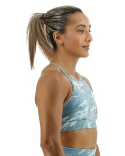 TYR Base Kinetic™ Women's High Neck Sports Bra - Aqueous -TYR Sales Store FGHAQ3A 988 alt06
