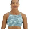 TYR Base Kinetic™ Women's High Neck Sports Bra - Aqueous -TYR Sales Store FGHAQ3A 988 main01