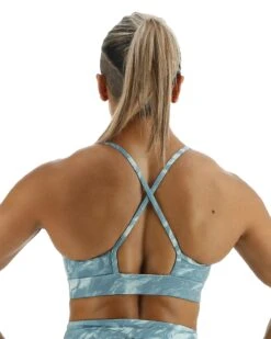 TYR Base Kinetic™ Women's High Neck Sports Bra - Aqueous -TYR Sales Store FGHAQ3A 988 main02