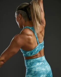 TYR Base Kinetic™ Women's Racerback Sports Bra - Aqueous -TYR Sales Store FGRAQ3A 988 alt09