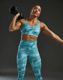 TYR Base Kinetic™ Women's Racerback Sports Bra - Aqueous -TYR Sales Store FGRAQ3A 988 alt10