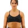 TYR Base Kinetic™ Women's V-Neck Sports Bra - Blackout Camo -TYR Sales Store FGVBC3A 001 main01