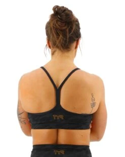 TYR Base Kinetic™ Women's V-Neck Sports Bra - Blackout Camo -TYR Sales Store FGVBC3A 001 main02