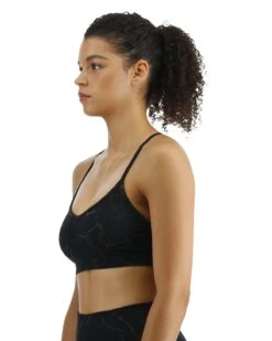 TYR Base Kinetic™ Women's V-Neck Sports Bra - Goldstone -TYR Sales Store FGVGO3A 001 alt02