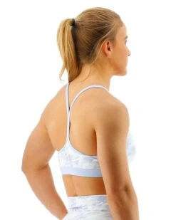 TYR Base Kinetic™ Women's V-Neck Sports Bra - Whiteout Camo -TYR Sales Store FGVWC3A 100 alt05