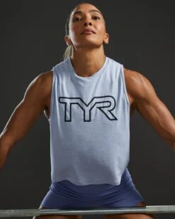 TYR ClimaDry™ Women's Cropped Tech Tank - Solid / Heather -TYR Sales Store FPCTSO3A 987 alt07