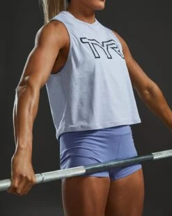 TYR ClimaDry™ Women's Cropped Tech Tank - Solid / Heather -TYR Sales Store FPCTSO3A 987 alt08