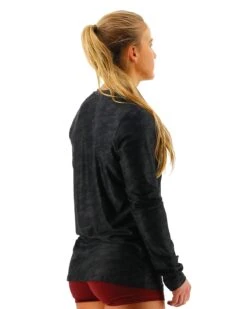 TYR Airtec™ Women's Long Sleeve Tee - Blackout Camo -TYR Sales Store FPTLBC3A 001 alt05