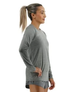 TYR ClimaDry™ Women's Raglan Long Sleeve Tee - Solid / Heather -TYR Sales Store FPTLRS3A 966 alt06