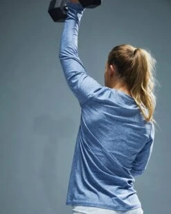 TYR Airtec™ Women's Long Sleeve Tee - Solid -TYR Sales Store FPTLSO3A 929 alt10