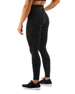 TYR Base Kinetic™ Women's High-Rise Full Length Leggings- Blackout Camo -TYR Sales Store FTFMRB3A 001 alt03