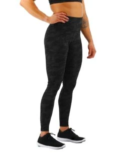 TYR Base Kinetic™ Women's High-Rise Full Length Leggings- Blackout Camo -TYR Sales Store FTFMRB3A 001 alt06