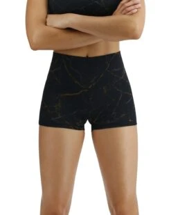 TYR Base Kinetic™ Women's High-Rise 2" Logo Short - Goldstone