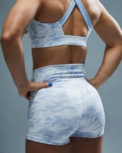 TYR Base Kinetic™ Women's High-Rise 2" Short - Whiteout Camo -TYR Sales Store FTMRSW3A 100 alt09