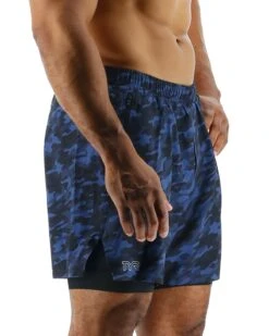 TYR Hydrosphere™ Men's Lined 6" Momentum Shorts - Midnight Camo -TYR Sales Store MASLMC3A 401 alt06