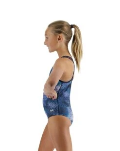 TYR Durafast Elite® Girls' Oliviafit Swimsuit - Starhex -TYR Sales Store MOLSHX7Y 986 alt03