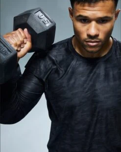 TYR Airtec™ Men's Long Sleeve Tee - Blackout Camo -TYR Sales Store MPTLBC3A 001 alt09