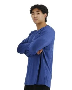 TYR ClimaDry™ Men's Raglan Long Sleeve Tech Tee - Solid / Heather -TYR Sales Store MPTLRS3A 981 alt03
