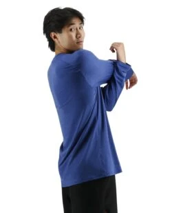 TYR ClimaDry™ Men's Raglan Long Sleeve Tech Tee - Solid / Heather -TYR Sales Store MPTLRS3A 981 alt05