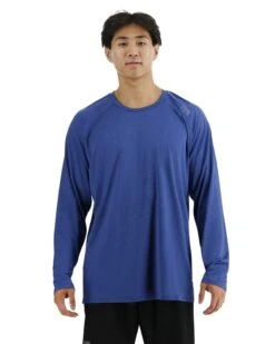 TYR ClimaDry™ Men's Raglan Long Sleeve Tech Tee - Solid / Heather