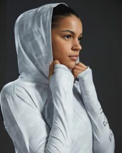 TYR SunDefense™ Women's Vented Hooded Shirt - Camohex -TYR Sales Store PLHCAX7A 990 alt10