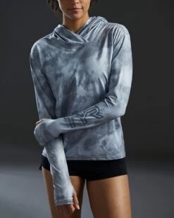 TYR SunDefense™ Women's Vented Hooded Shirt - Turbulent 18 TYR SunDefense™ Women's Vented Hooded Shirt - Turbulent -TYR Sales Store PLHTUR7A 988 alt07