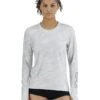 TYR SunDefense™ Women's Vented Long Sleeve Crew Shirt - Camohex -TYR Sales Store PLSCAX7A 990 main01
