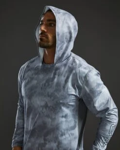 TYR SunDefense™ Men's Vented Hooded Shirt - Turbulent -TYR Sales Store PMLHTU7A 988 alt09