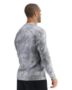 TYR SunDefense™ Men's Vented Long Sleeve Crew Shirt - Turbulent -TYR Sales Store PMLSTU7A 988 alt05