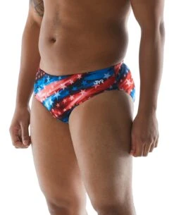 TYR Durafast One® Men's Brief Swimsuit - Freedom Flag