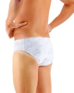 TYR Durafast Elite® Men's Brief Swimsuit - Whiteout Camo -TYR Sales Store RWCM7A 100 alt03