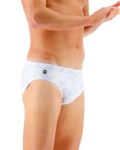 TYR Durafast Elite® Men's Brief Swimsuit - Whiteout Camo -TYR Sales Store RWCM7A 100 alt06