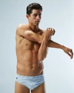 TYR Durafast Elite® Men's Brief Swimsuit - Whiteout Camo -TYR Sales Store RWCM7A 100 alt07