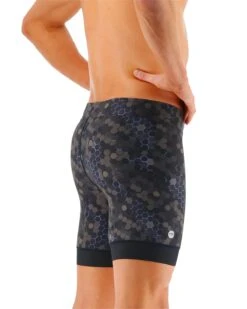 TYR Durafast Elite® Men's Workout Jammer Swimsuit - Carbon Hex -TYR Sales Store SFCHX7A 100 alt05