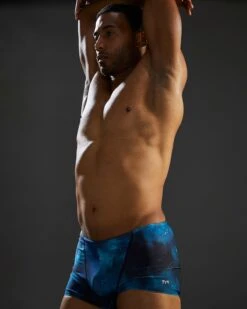 TYR Durafast Elite® Men's Square Leg Swimsuit - Cosmic Night 20 TYR Durafast Elite® Men's Square Leg Swimsuit - Cosmic Night -TYR Sales Store SQCMN7A 978 alt07