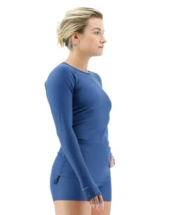 TYR Women's Belize Long Sleeve Rashguard - Solid -TYR Sales Store SWFNL7A 139 alt06