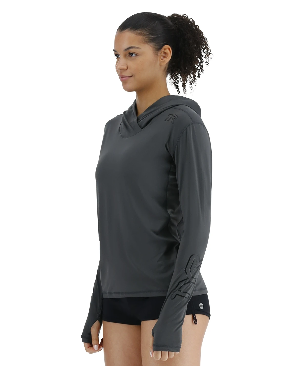 TYR SunDefense™ Women's Vented Long Sleeve Crew Shirt - Solid 5 TYR SunDefense™ Women's Vented Long Sleeve Crew Shirt - Solid - Image 3